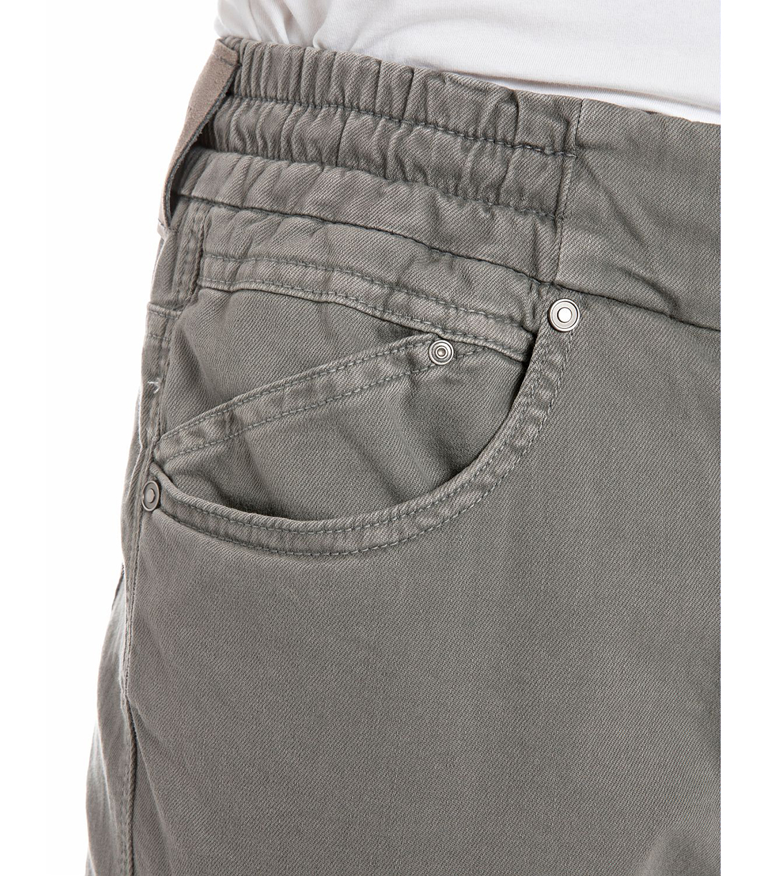 スリムテーパードLANNY X-Lite Plusストレッチデニム 詳細画像 ミディアムグレー 5